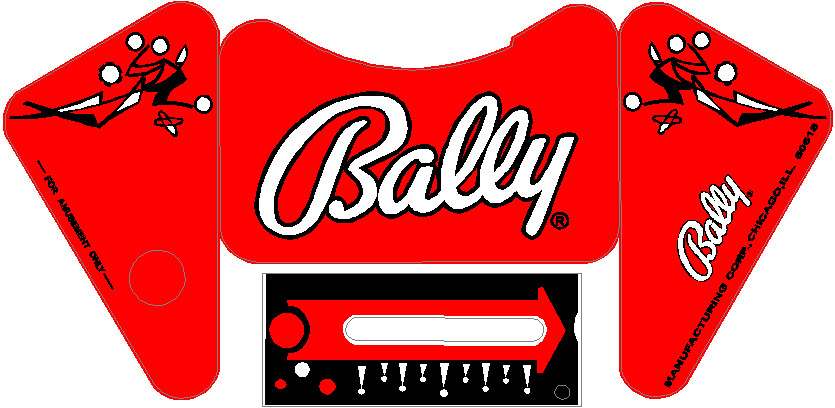 HI DEAL  HI-DEAL  Pinball Machine APRON DECAL SET