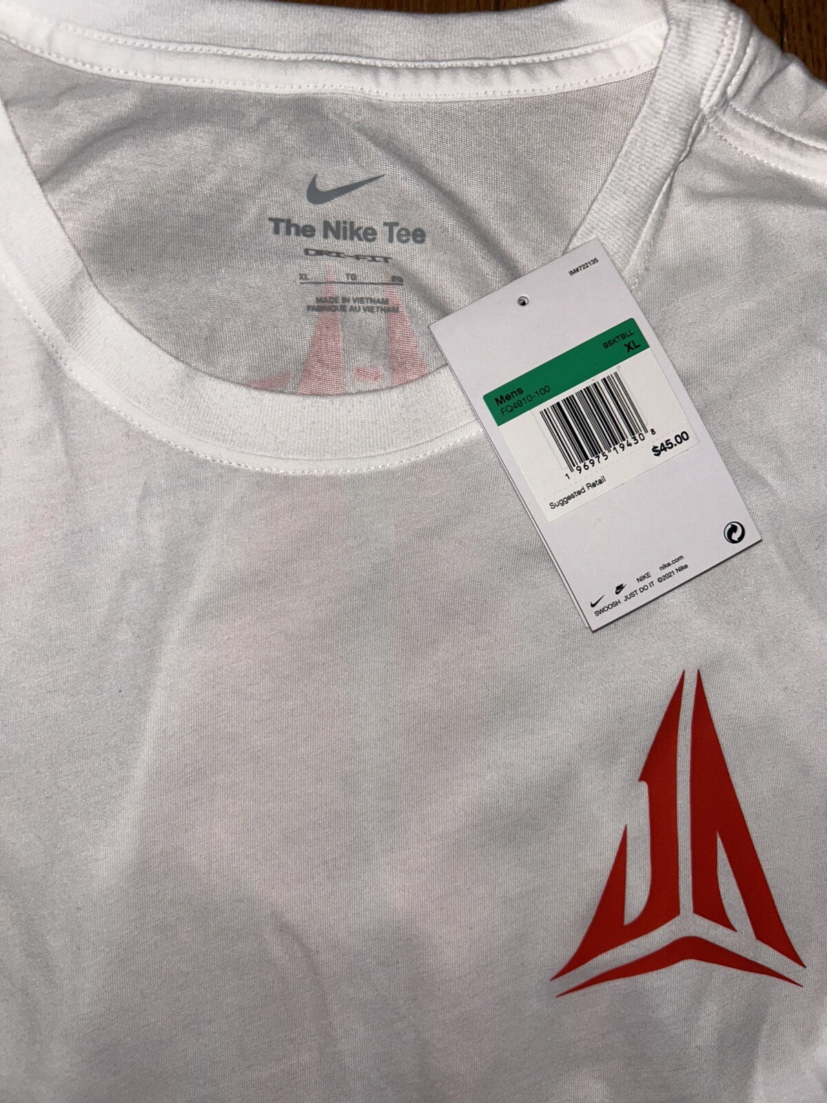 Ja Morant Nike Doublesided T-Shirt Size XL NEW