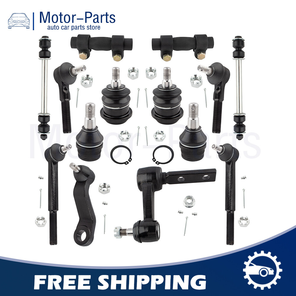 14pc Front Ball Joint Tie Rod Pitman Idler Arm Sway Bar for Dodge Ram 2500 2WD