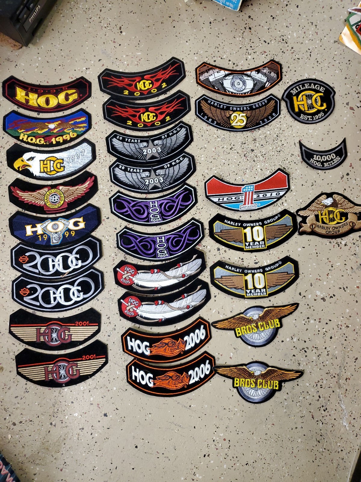 Harley Owners Group H.O.G Annual & Anniversary Patch Lot 1998-2010 29 Pcs Dupes