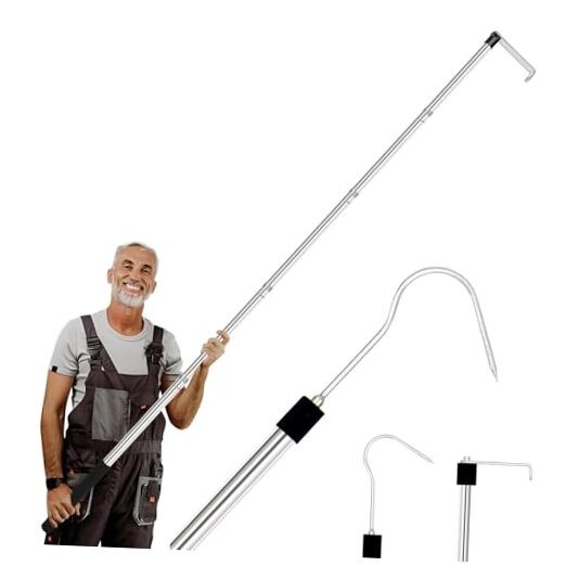 Truck Cargo Grabber - 34-70 Inch Sturdy Pickup Truck Bed Cargo Retrieval Pole,