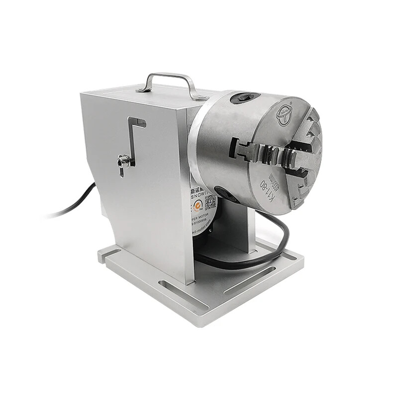 SD80 Rotary Fixture with Speed Reducing Rotary Axis Marking Machine Rotary Table