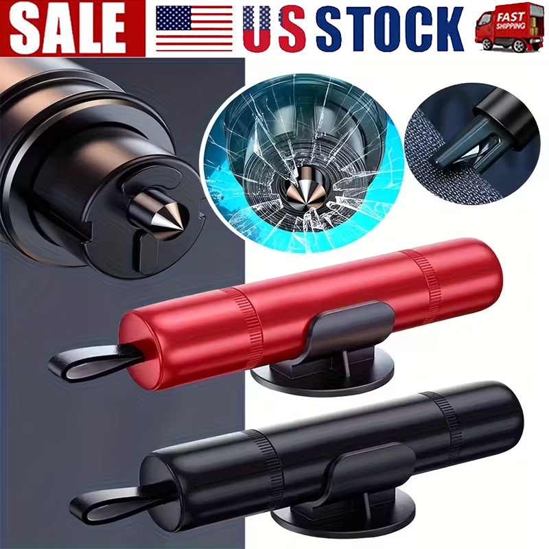 Car Safety Hammer Window Glass Breaker Seat Belt Emergency Escape Cutter Tool