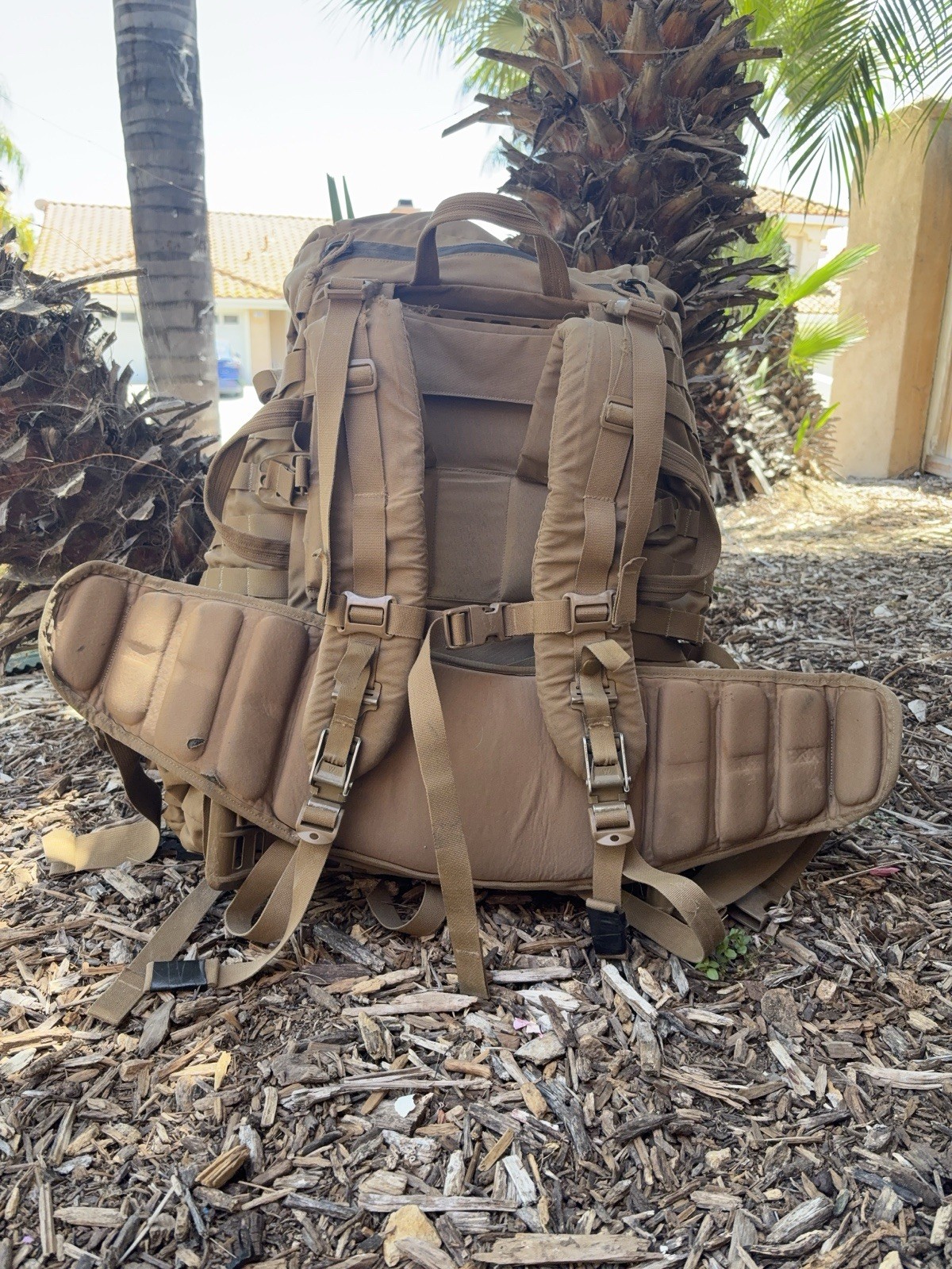 USMC Complete Main Pack FILBE Coyote Backpack Large Rucksack Assault Frame Belt