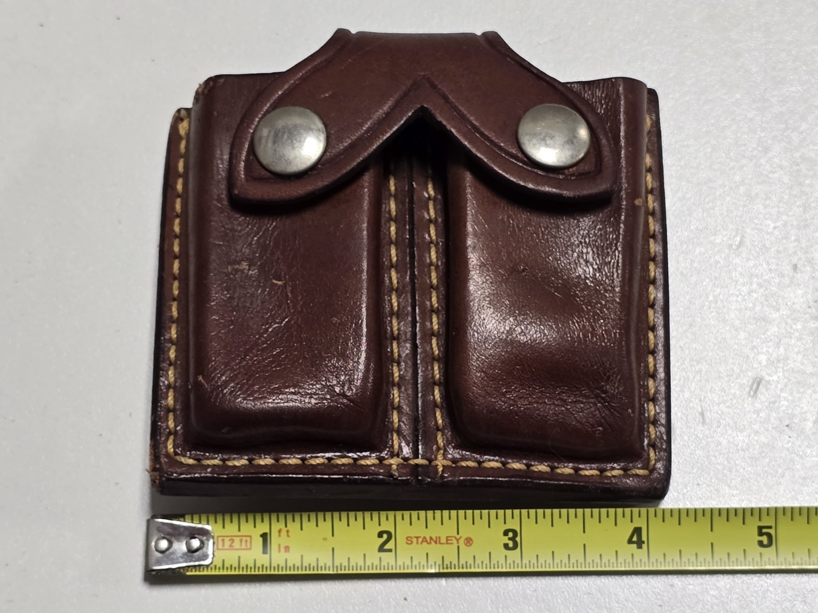 Smith & Wesson Double Magazine Ammunition Leather Pouch Case 134