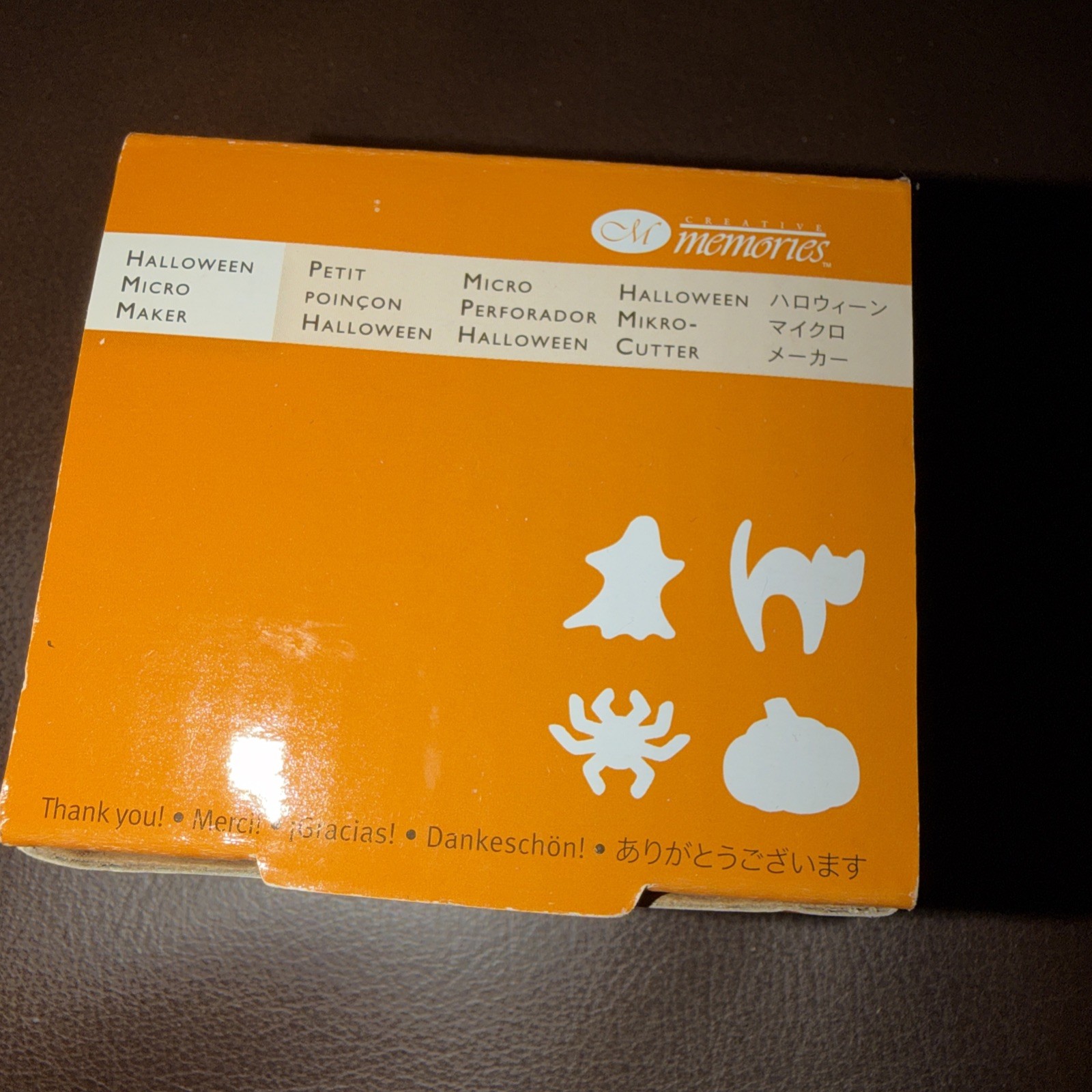 Creative Memories Halloween Micro Maker Paper Punch Spider Pumpkin Ghost Cat