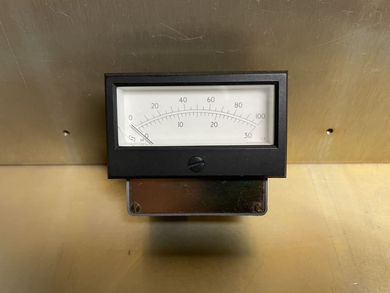 Vintage Sifam 25uA DC FSD Analog Panel Meter 0-30,0-100 Scales Made In England