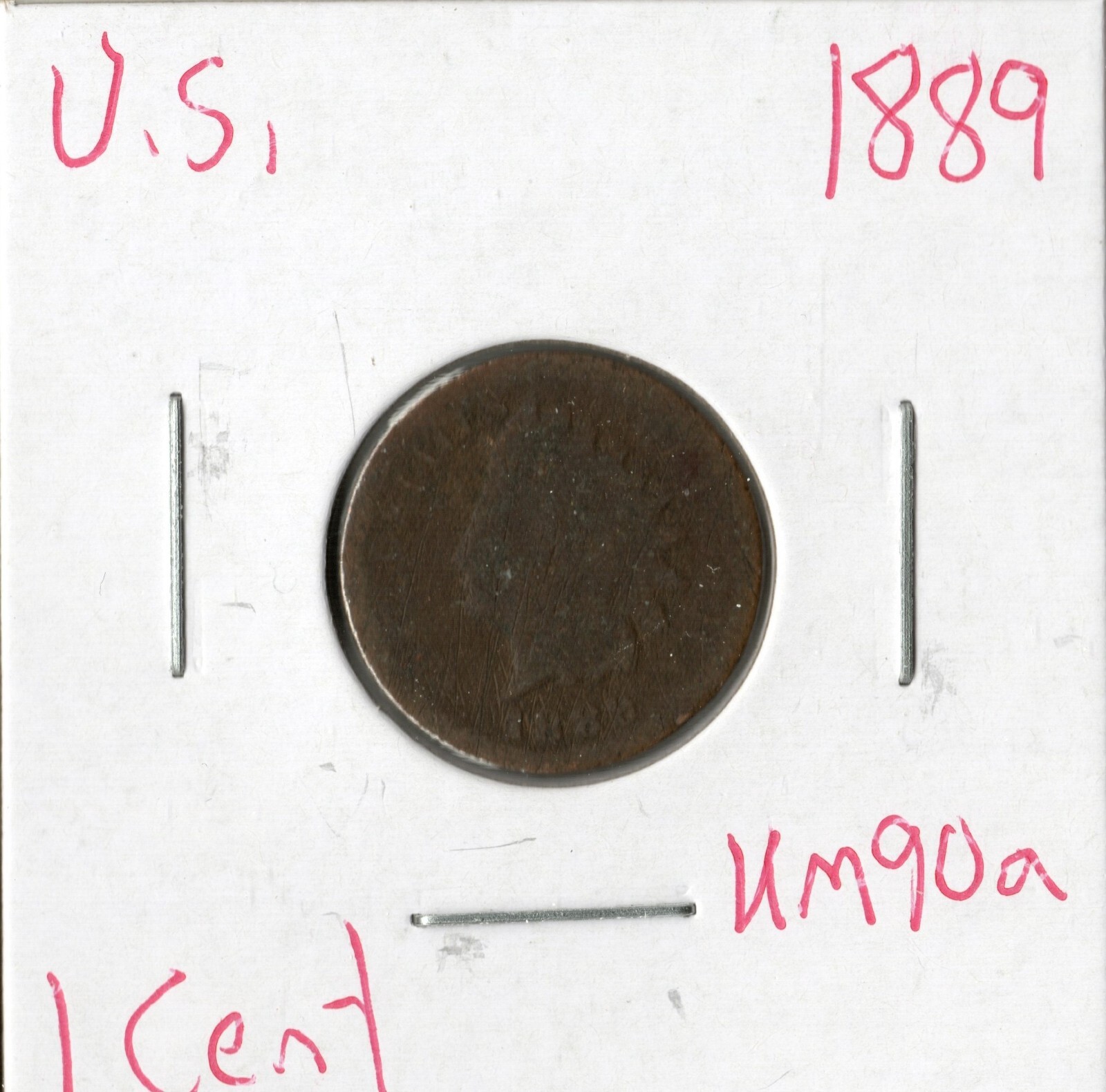 Coin United States Indian Head Cent 1889 KM90a