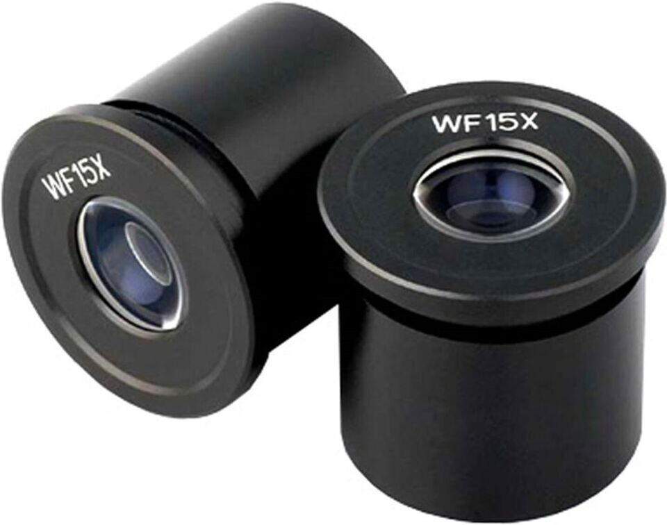Pair of WF15X Microscope Eyepieces (30.5mm) for Stereo and Compound Microscopes