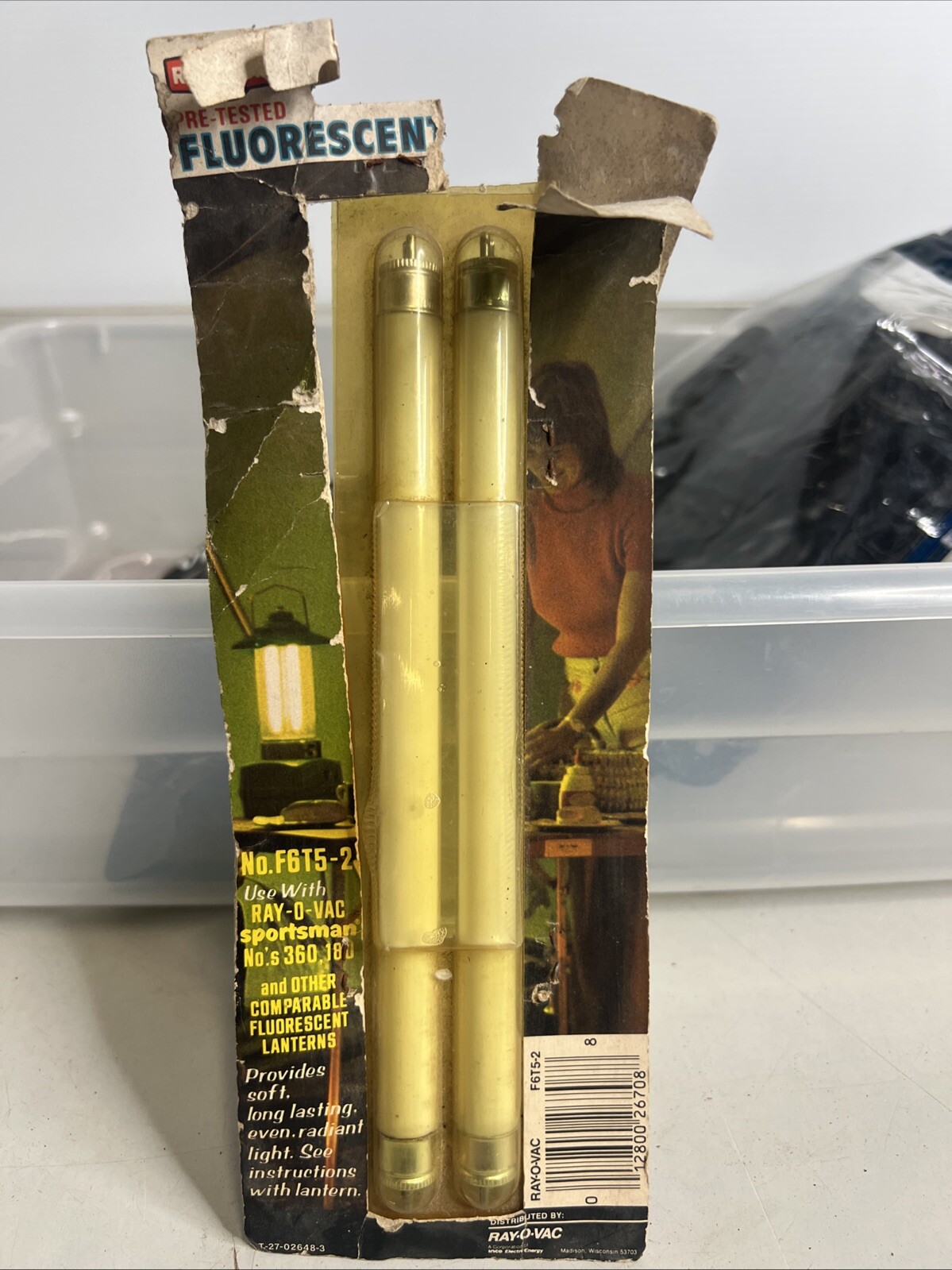 Ray-O-Vac 6 Watt Fluorescent Lantern Tubes New in Sealed  for 360 Part F6T5