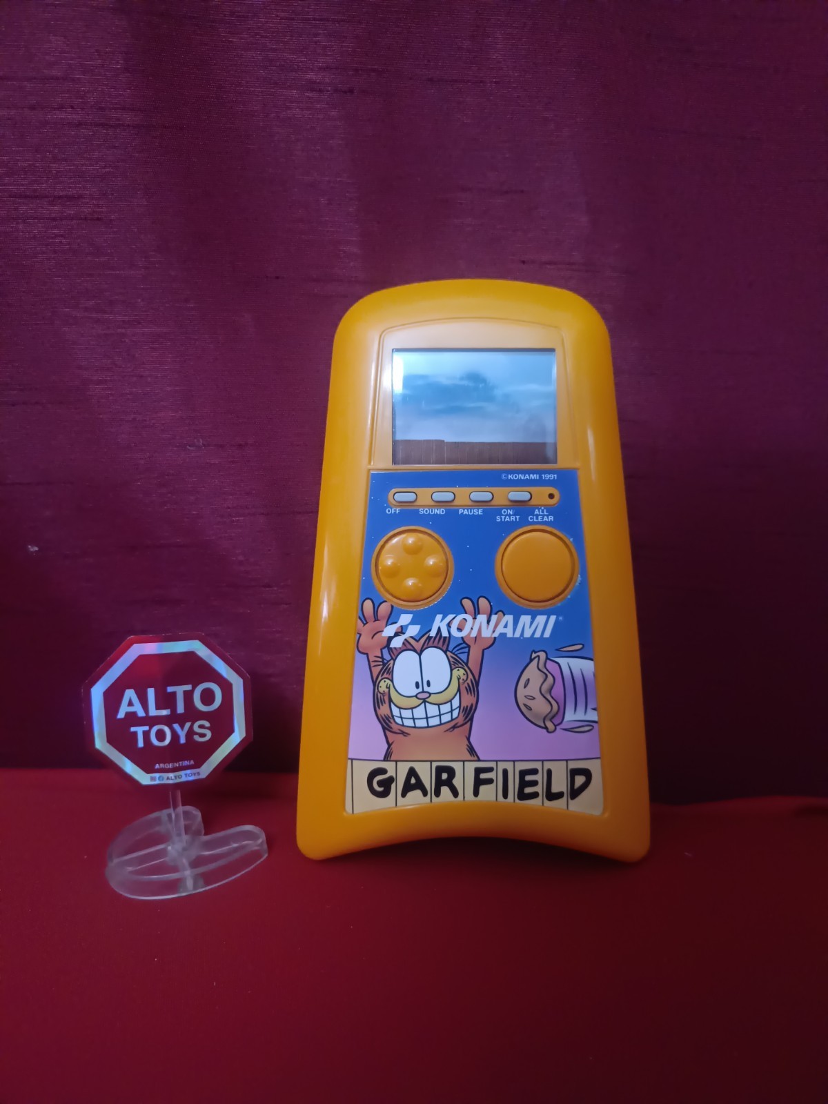 PORTABLE VIDEOGAME GARFIELD HANDHELP GAME   KONAMI VIDEO JUEGO LCD  1991