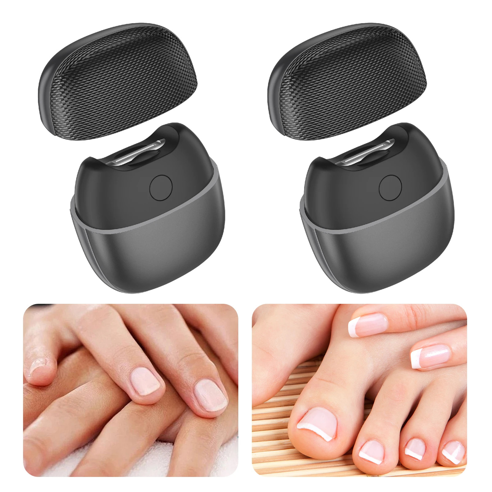 3 In 1 Electric Nail Clipper 2 Modes Automatic Nail Trimmer TYPE-C Charging Adju