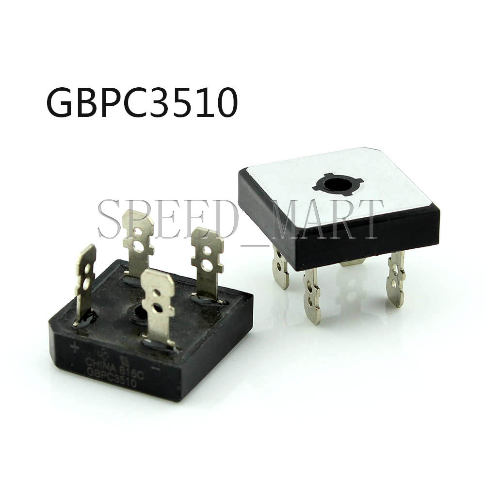 2 pcs GBPC3510 Bridge Rectifier Gleichrichter 1000V AC change DC 35A GBPC3510