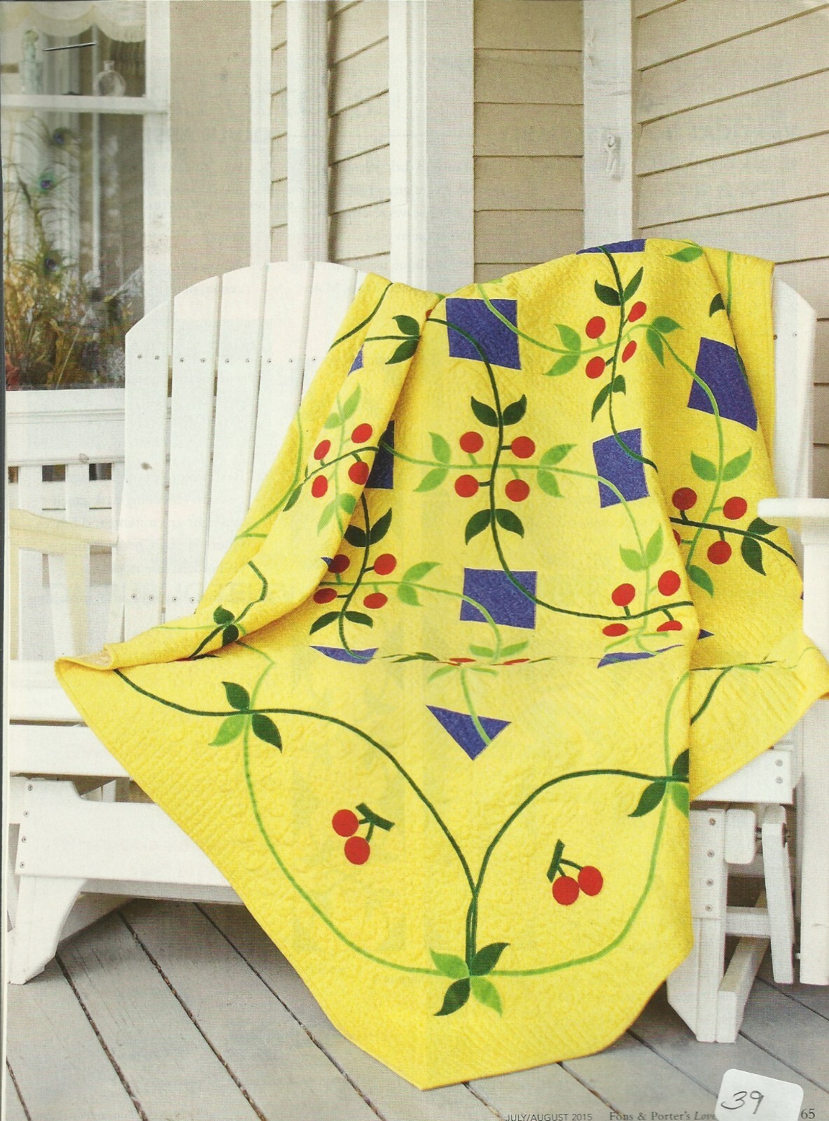 B0268  CHERRY RIPE QUILT PATTERN/INSTRUCTIONS
