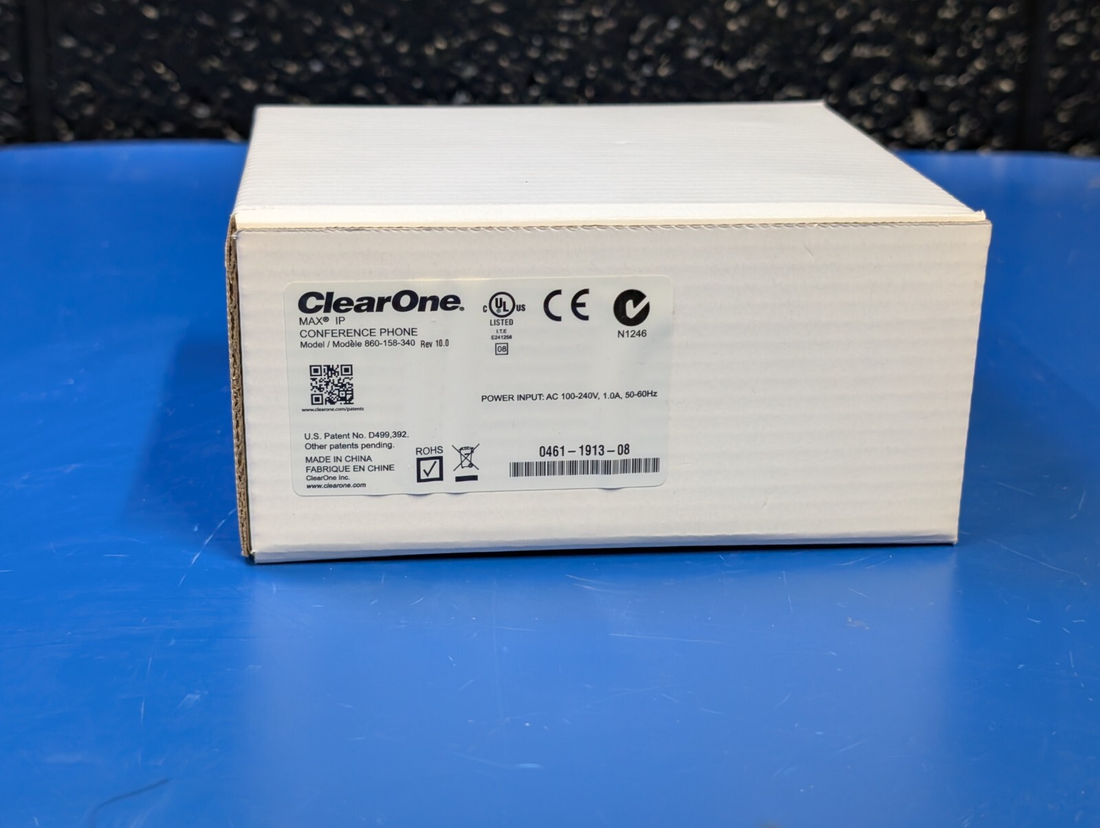 ClearOne Max IP Conference Phone Model 860-158-340 REV 10.0