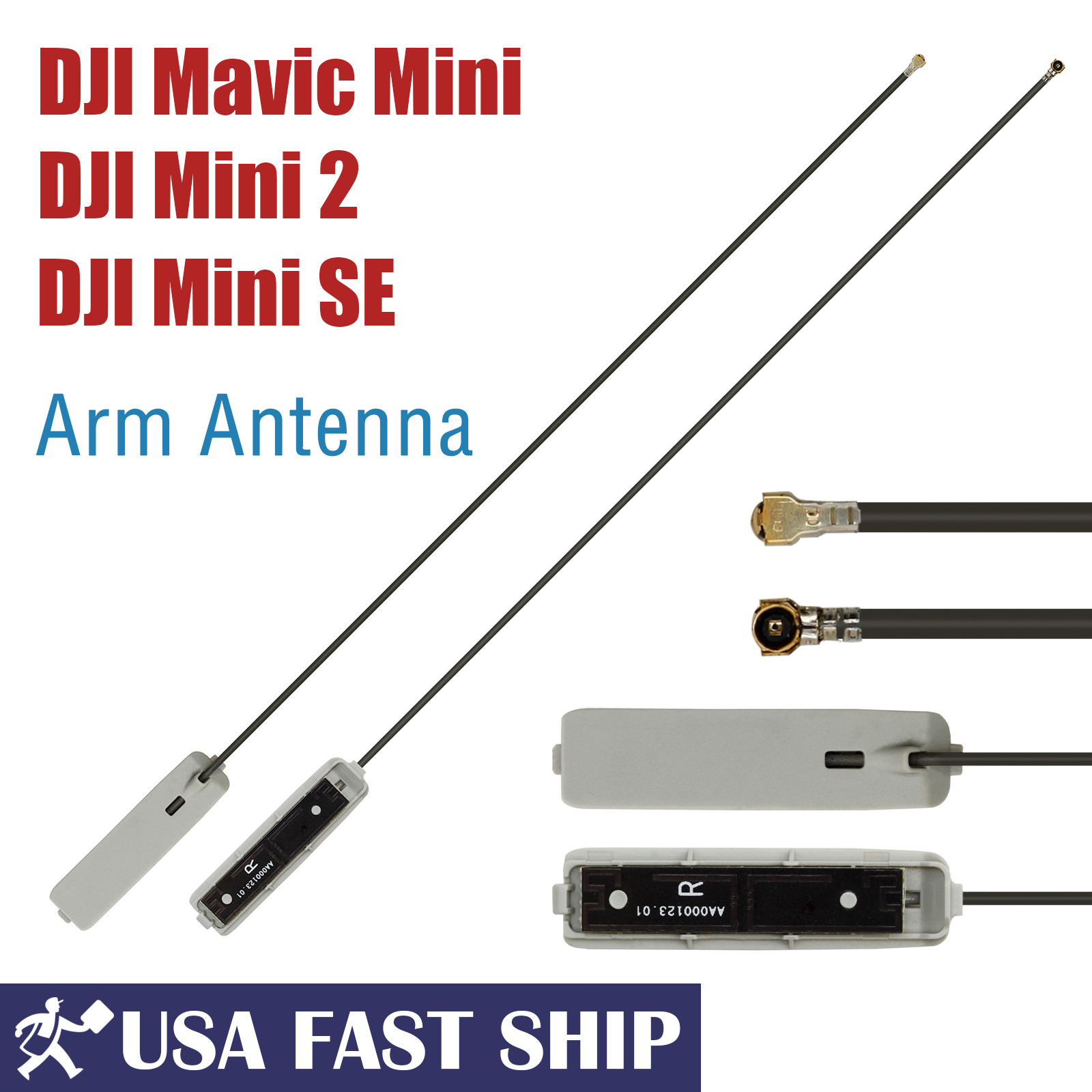 OEM L R Front Arm Landing Gear Antenna Cover For DJI Mavic Mini /Mini SE /Mini 2