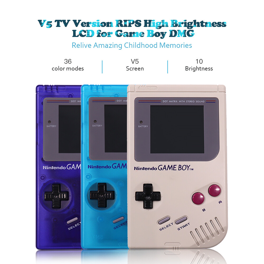 Full Size V5 TV Version OSD Menu Modern IPS Backlight LCD For Game Boy DMG GB