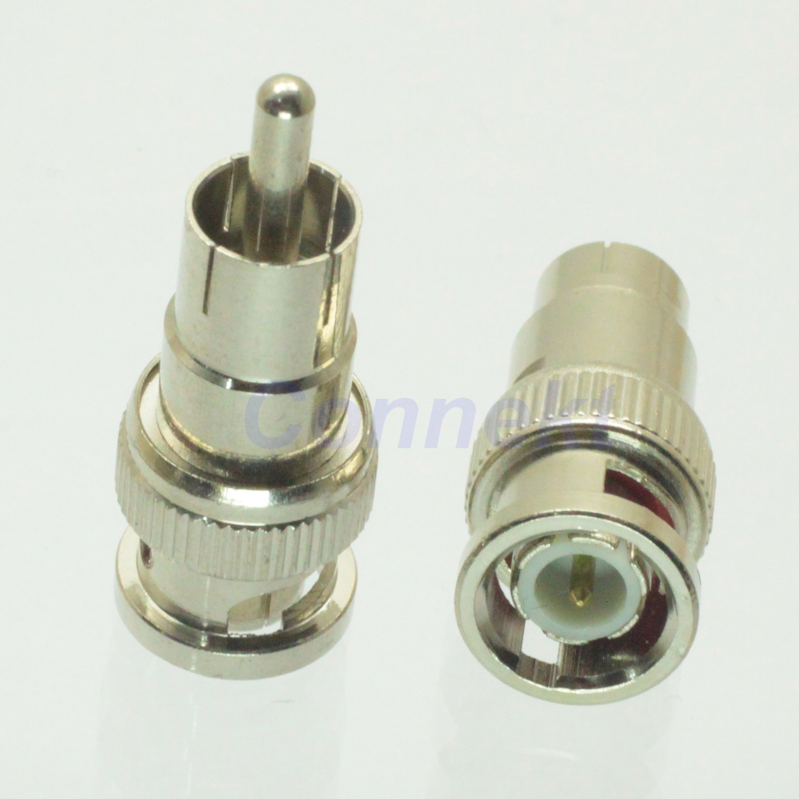 1pce BNC male plug center to RCA male plug center TV RF adapter connector