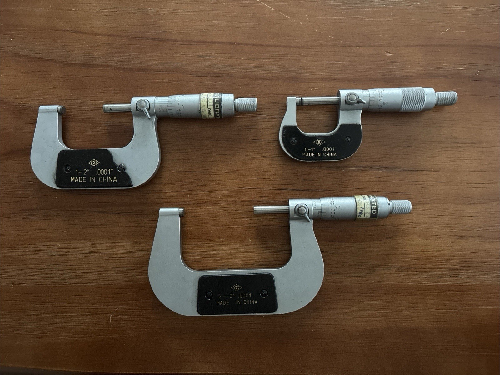 Links Import Value Outside Micrometer 0-1" 1-2” 2-3” Range .0001" Graduation Set