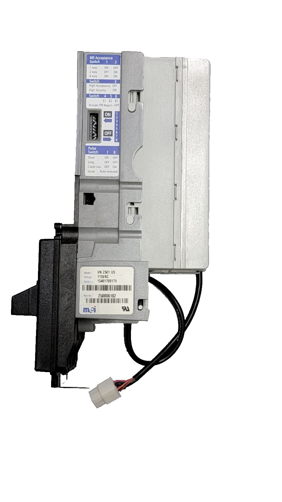 MEI / Mars VN2501-U3E Bill Acceptor $1 Only - Refurbished