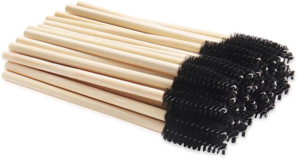 MyAoKuE-UP Bboo Handle Mascara Wands Disposable Eyelash Brushes Lash