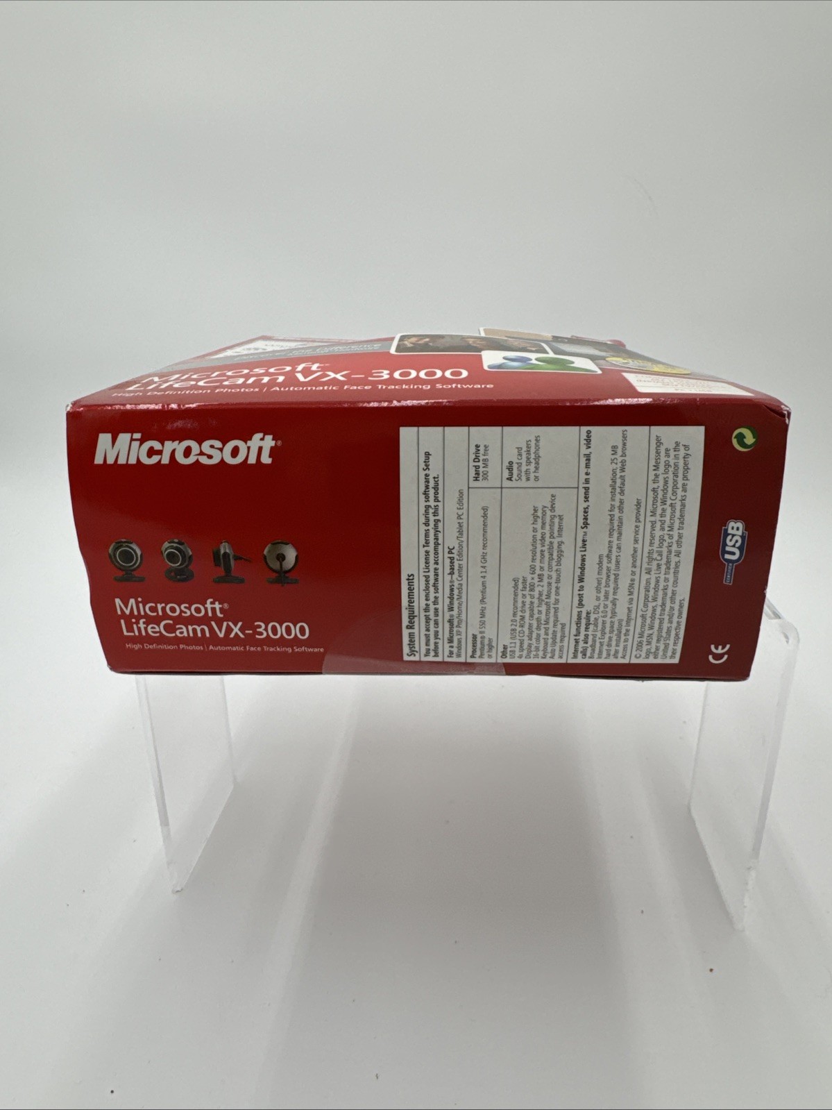 Microsoft Lifecam VX-3000 Camera 640 X 480 Pixel Resolution Video Web Camera