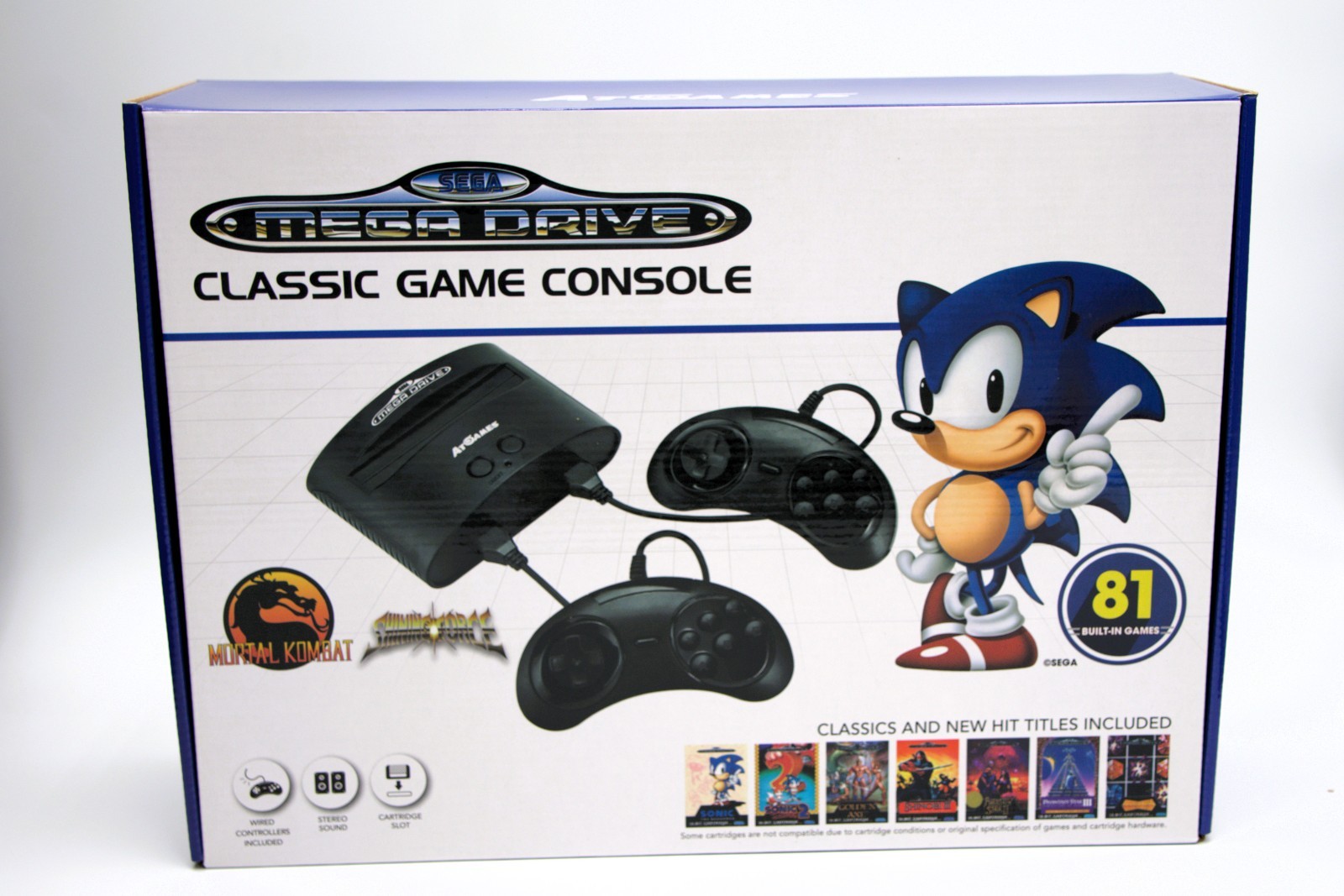 SEGA Genesis Classic Game Console 81 Games -Sonic - Mortal Kombat - New Sealed