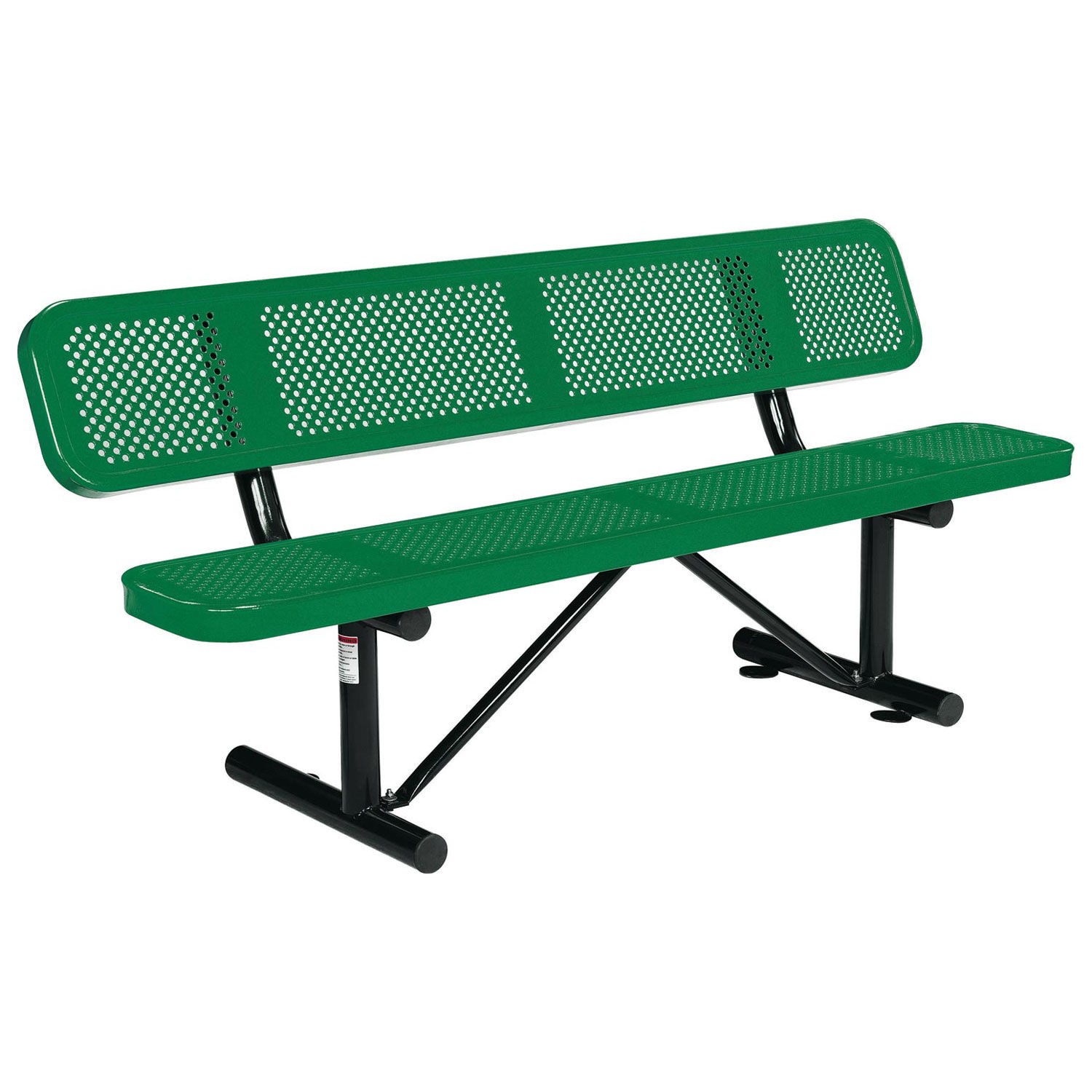 Global Industrial 72" Picnic Bench With Backrest Green