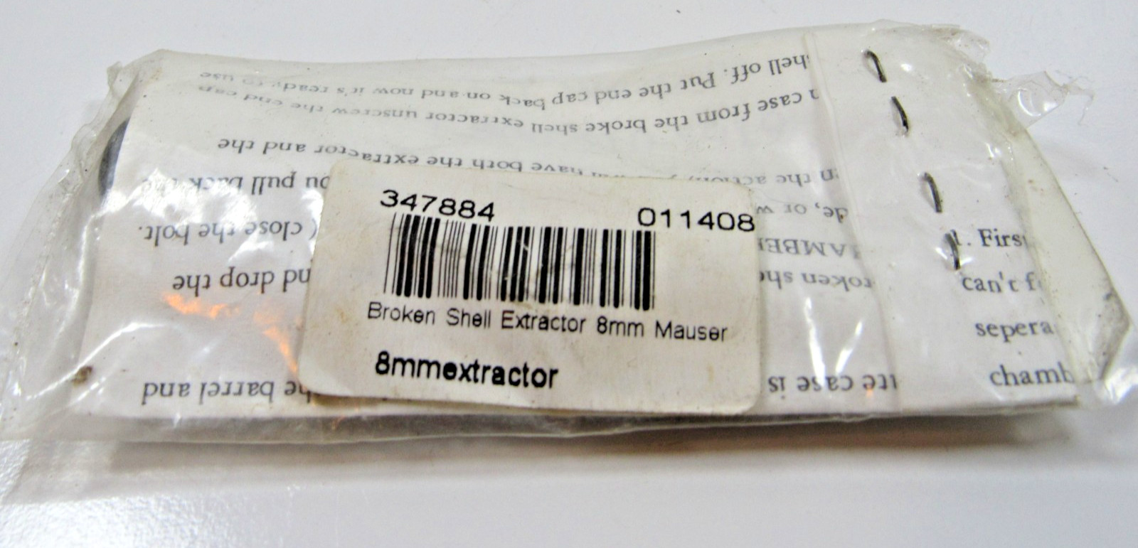 8 MM Mauser  Broken Shell Extractor with instructions, new #GN