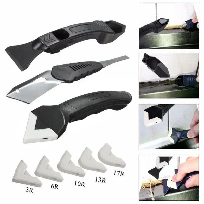 Caulking Grout Tool Silicone Scraper Sealant Finishing Cleaning Set Specializeds