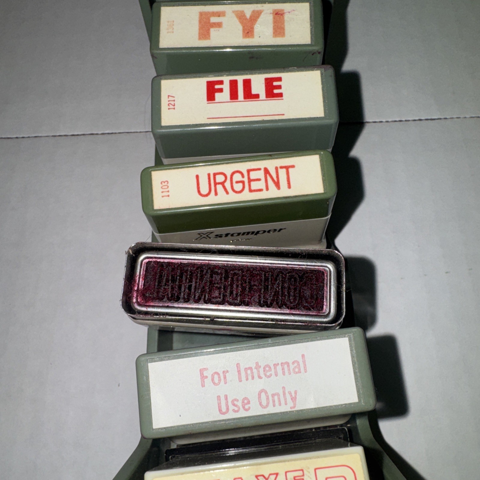 Vintage Rare Xstamper Set