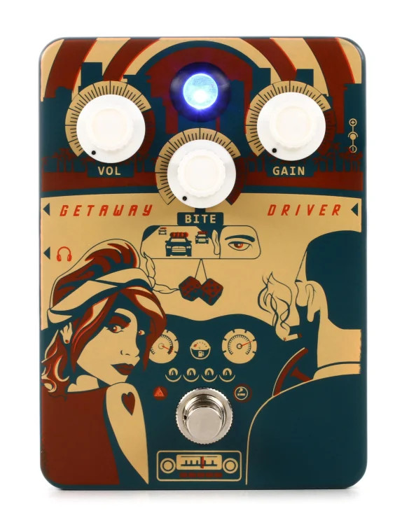 Orange Getaway Driver Overdrive Pedal