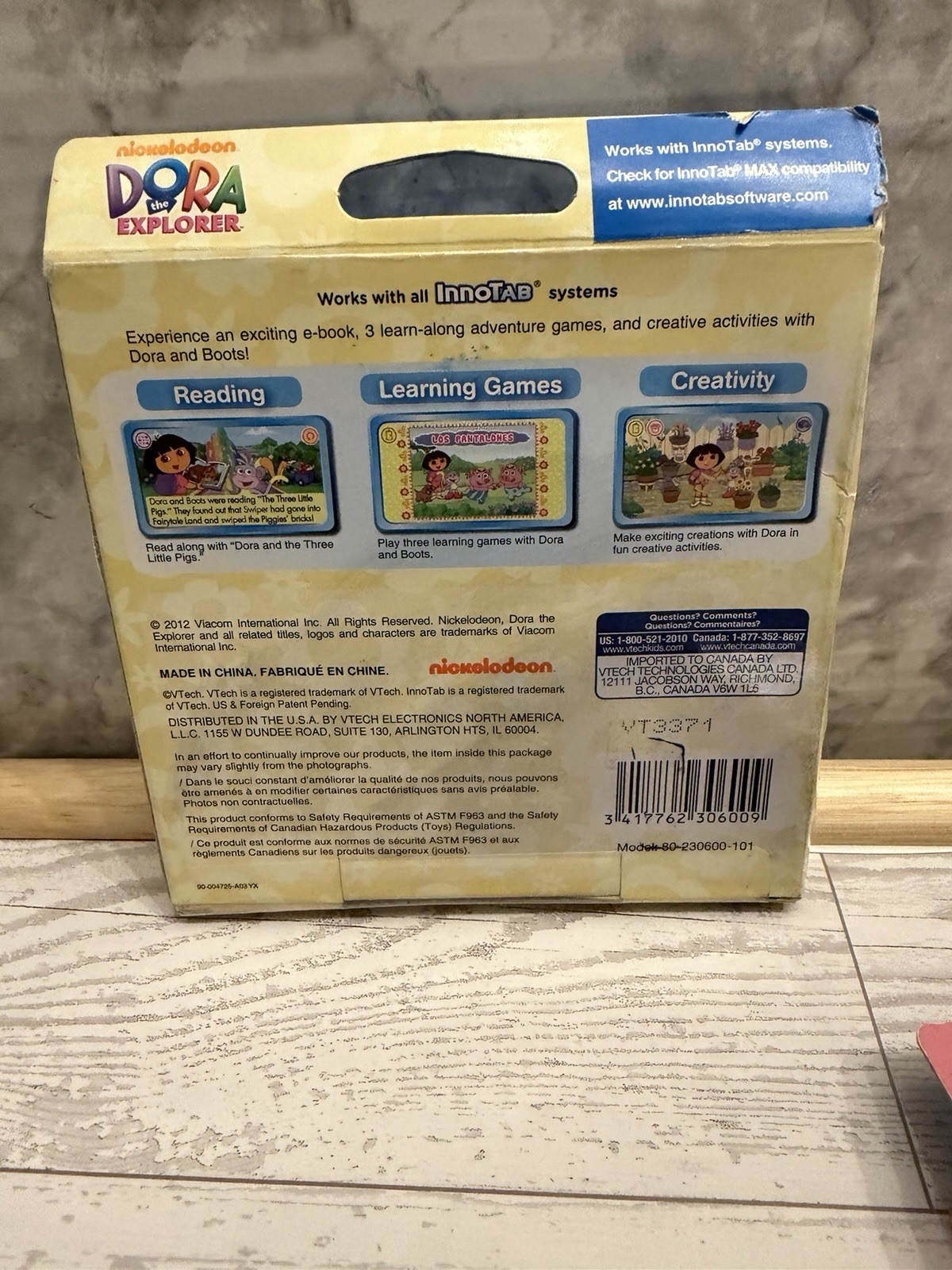 Vtech InnoTab Games New - Dora & Hello Kitty Ebooks Games Memory Educational