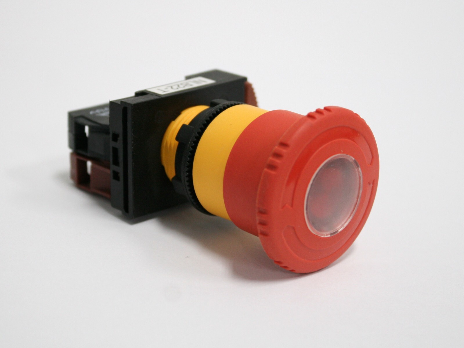 NLB22-T01RE Pushbutton, E Stop Illuminated LED Push Twist to Release, 40mm Knob