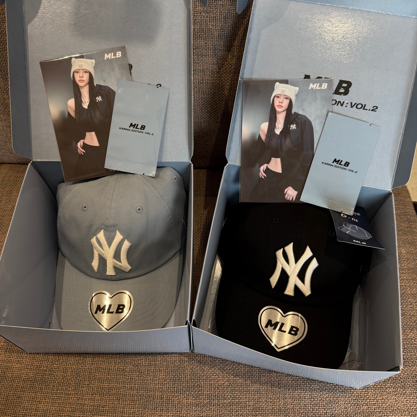 MLB x Karina Signature Unstructured Ball Cap+PhotoCard+Gift Photocard 3ACPKRN6N