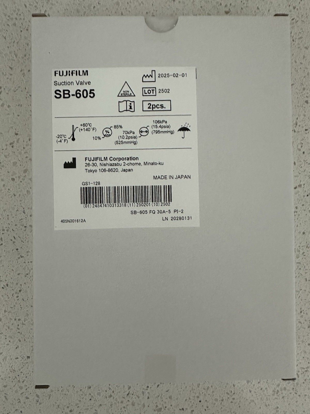 Fujifilm SB-605 Suction Valve