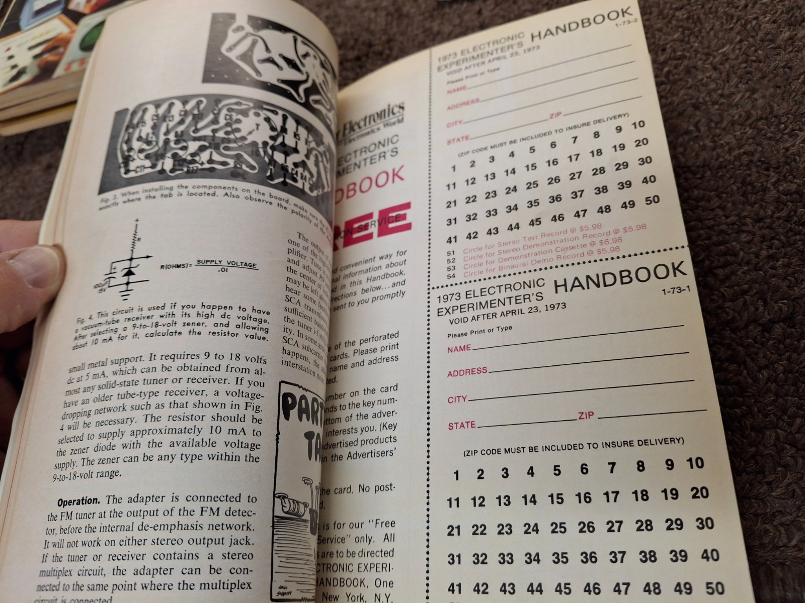 Popular Electronics 1973 Electronic Experimenter's Handbook
