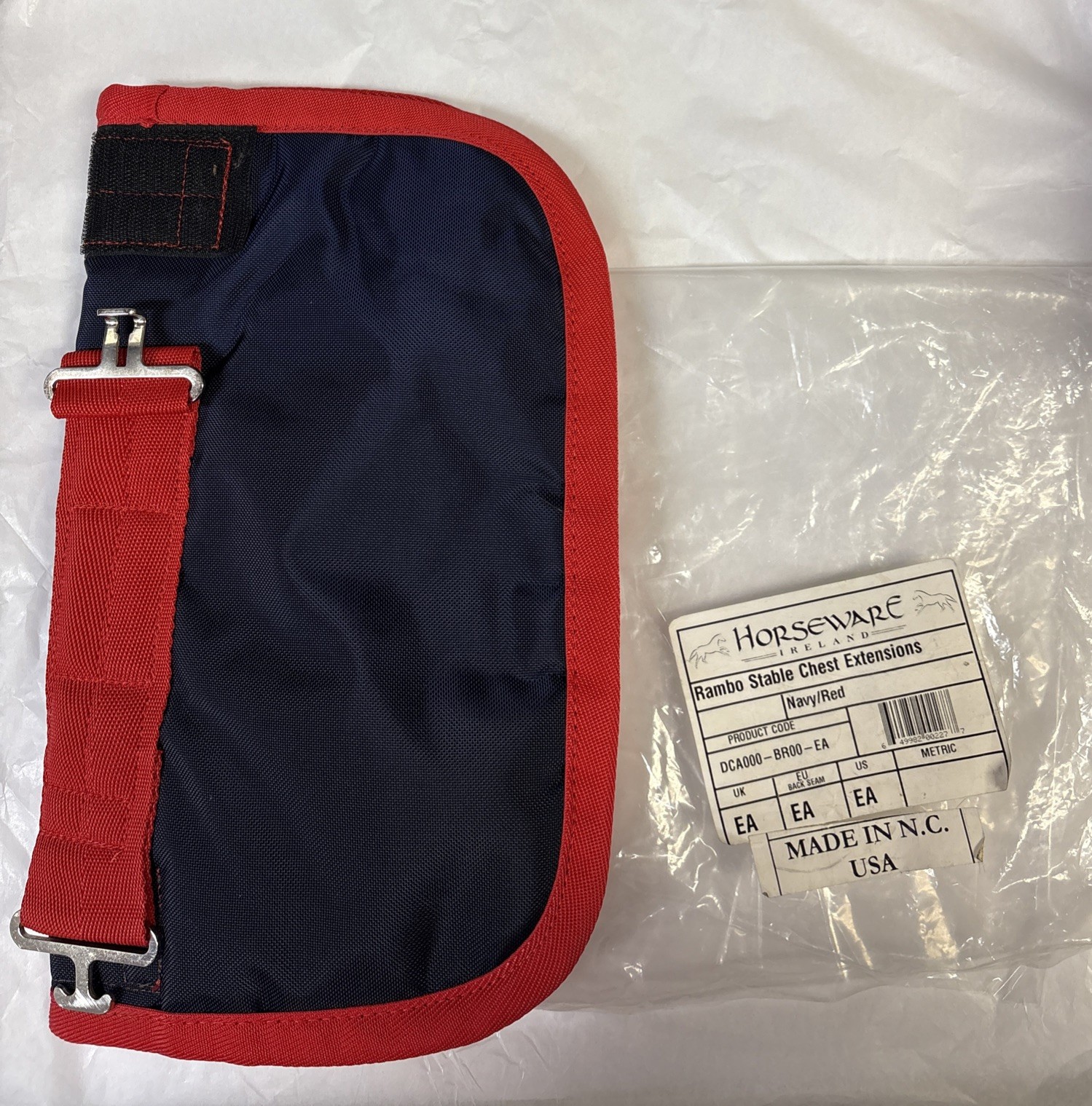 Horseware Ireland Rambo Stable Chest Extensions Navy/Red New
