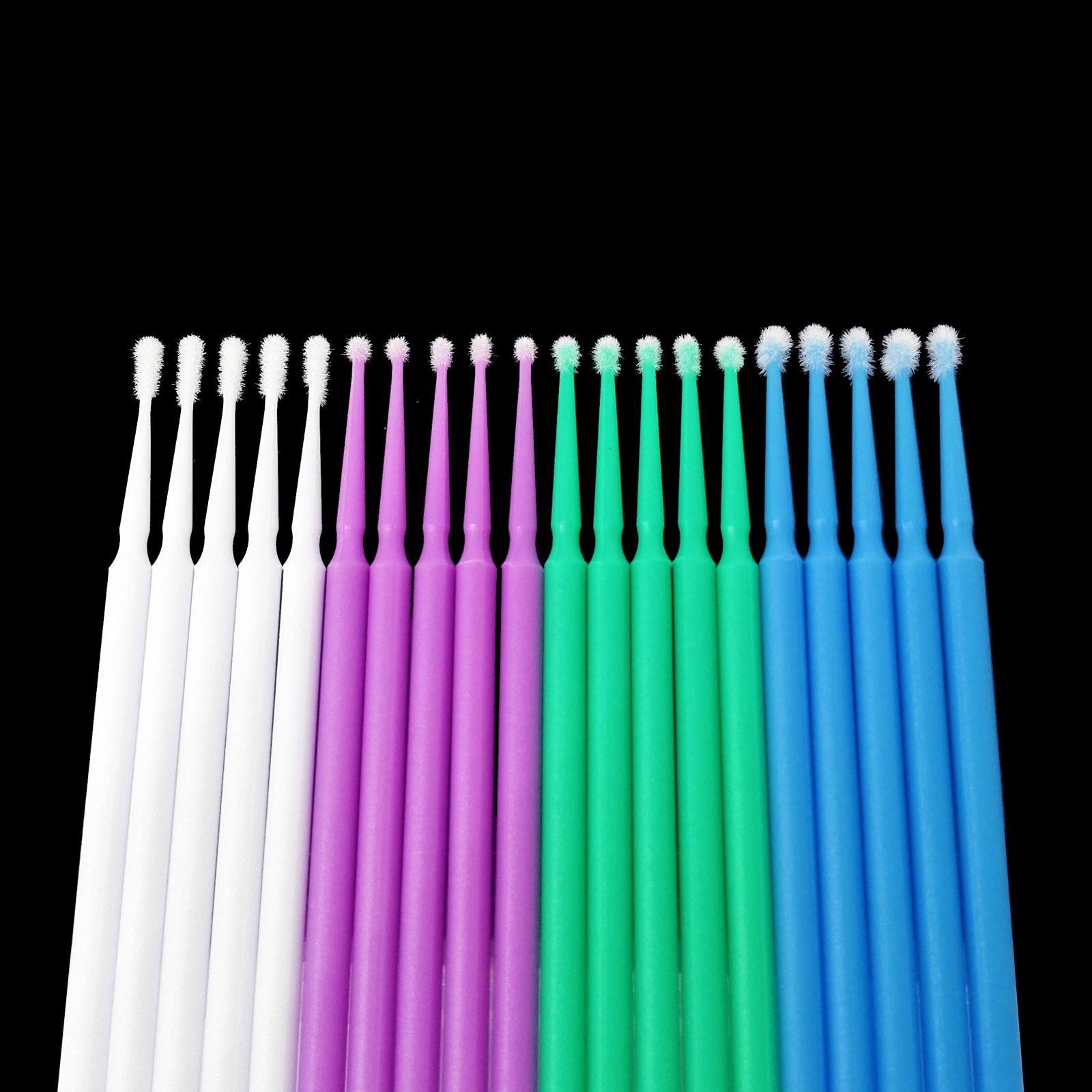100Pcs Dental Microbrush Disposable Applicators Tips Micro Brush Cleaning 4 Size