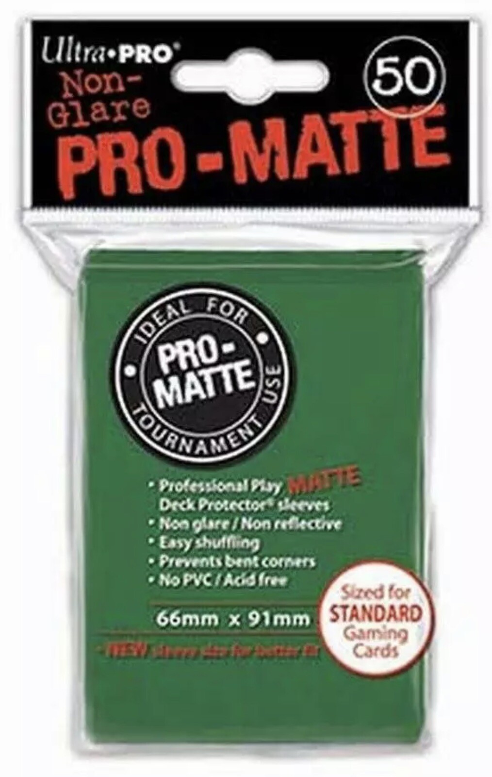 Ultra Pro Green Standard Pro Matte Deck Protector 50 Count [NEW] Card Game Play