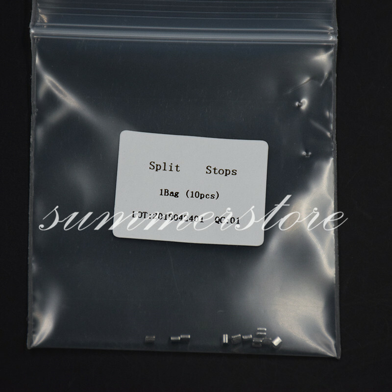 100 Pcs Dental Stainless Steel Crimpable Hooks Sliding Split Stops (Universal)