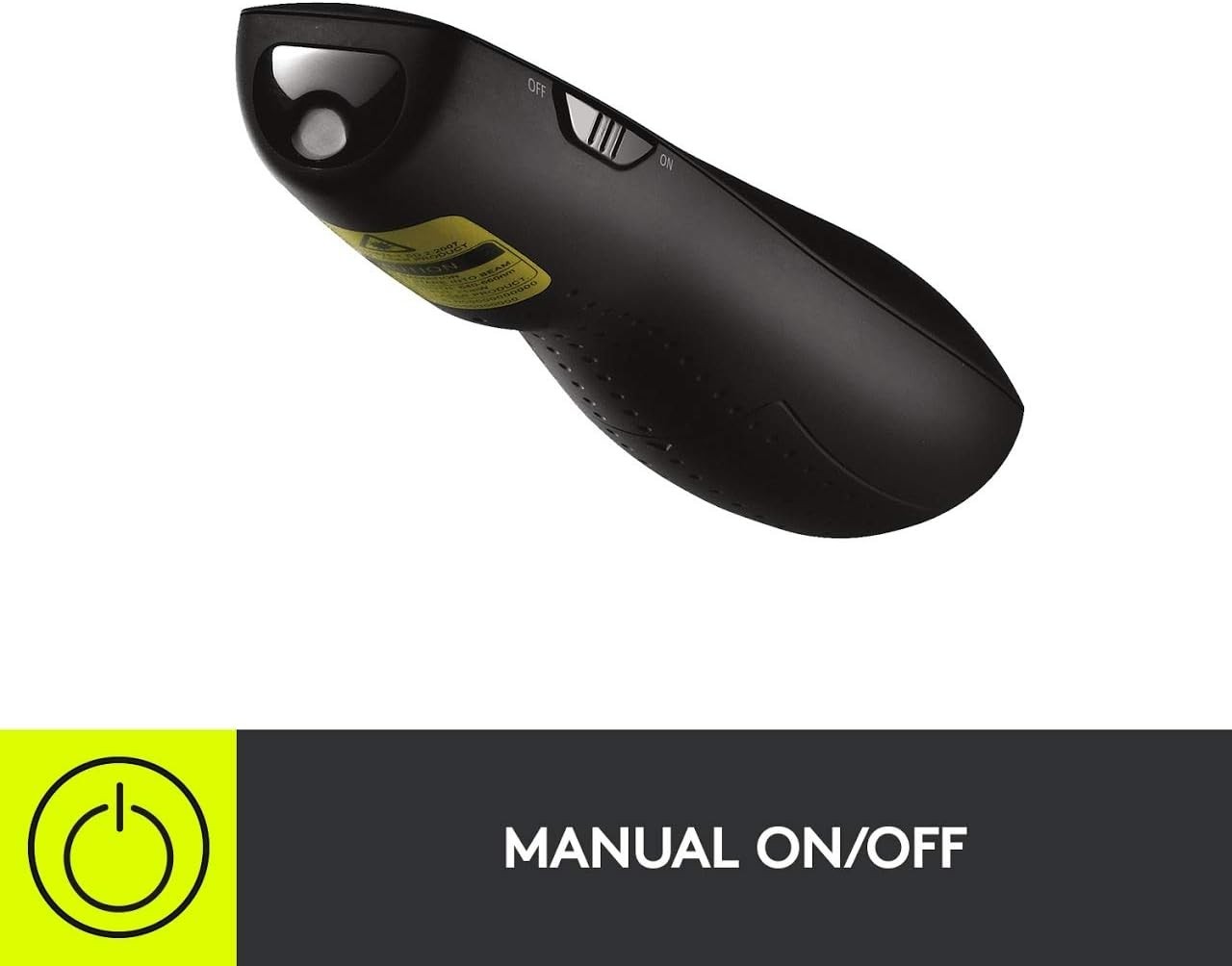 Logitech Wireless Presenter R800, PowerPoint Clicker with Green Laser Pointer