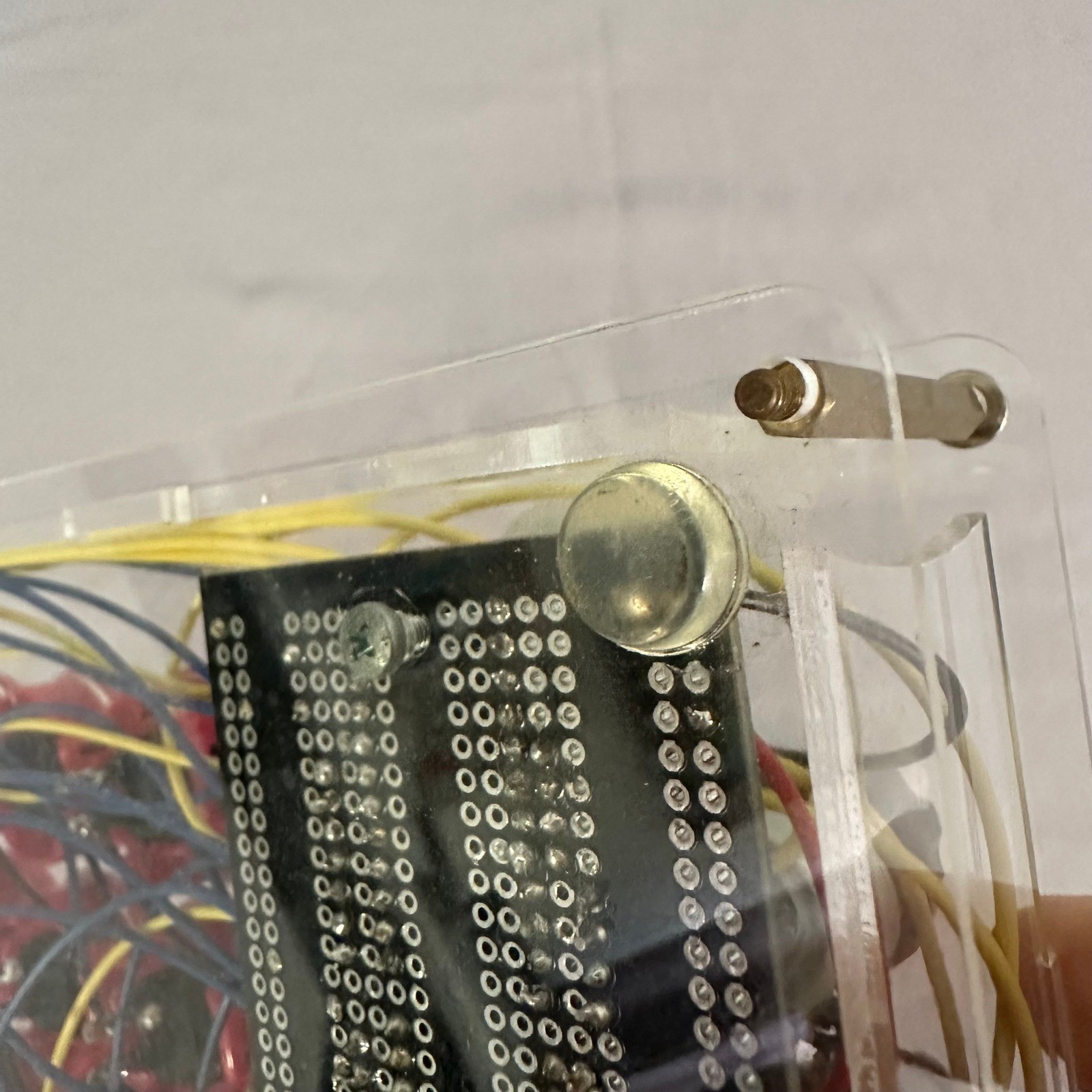 Music Controller MIDI Red/Clear DIY Arcade Button Mixer Untested As Is Prop Art