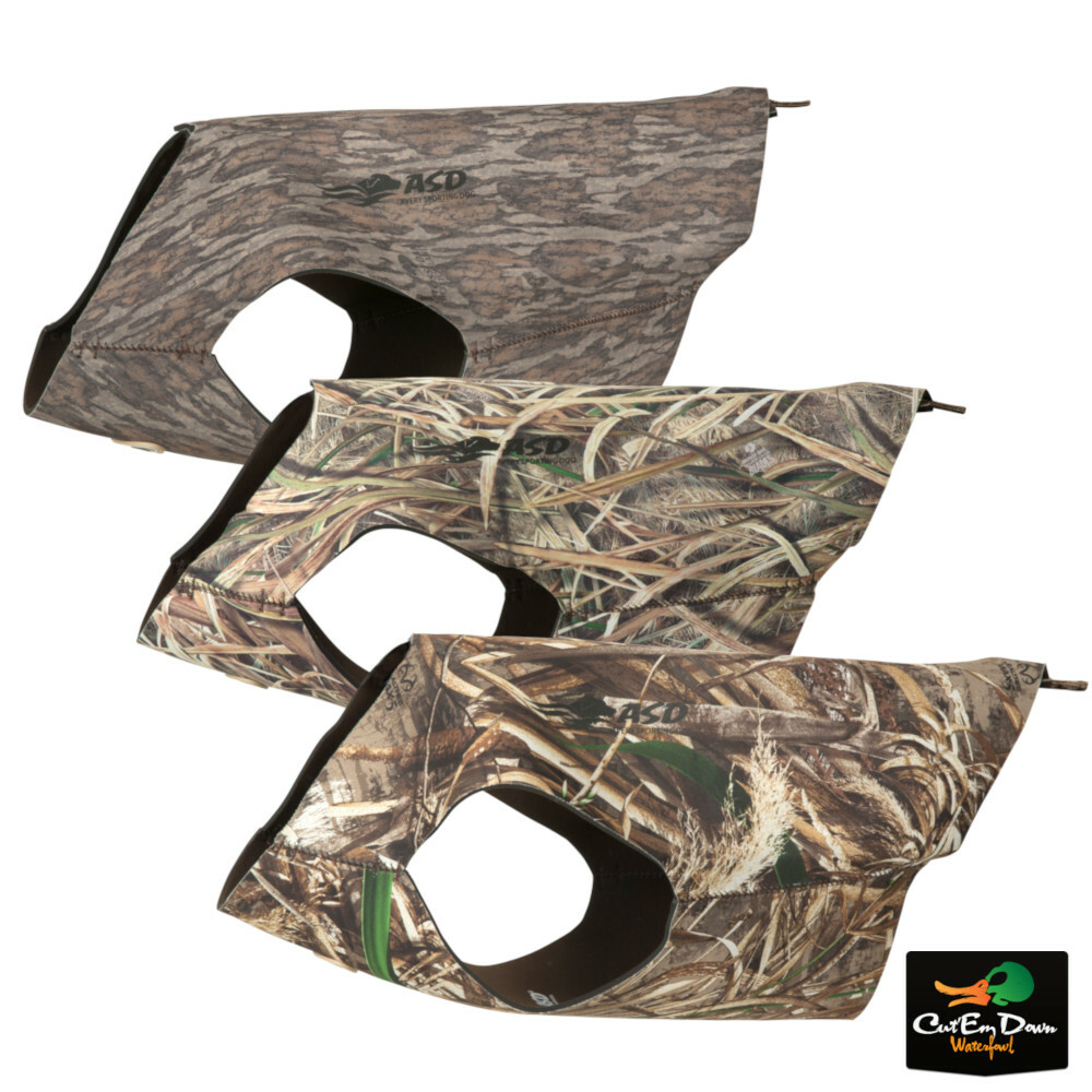 NEW AVERY OUTDOORS GREENHEAD GEAR CAMO NEOPRENE STANDARD DOG PARKA VEST