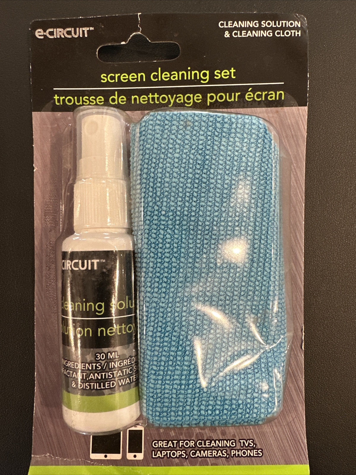 Screen cleaner spray & Cleaning Cloth (2pack) For mobile & Laptop