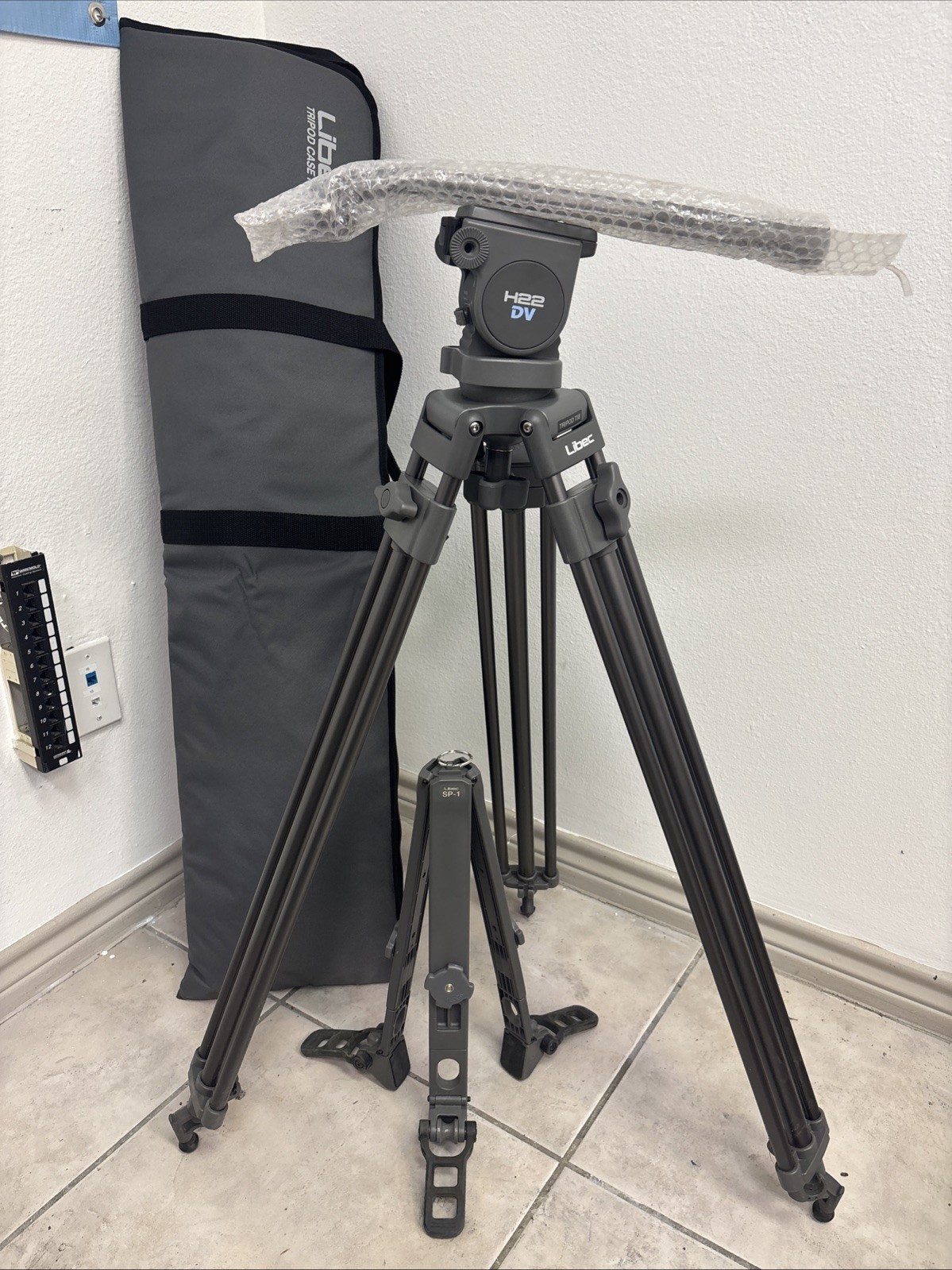 Libec Tripod ,head, Spreader,handle, Softcase
