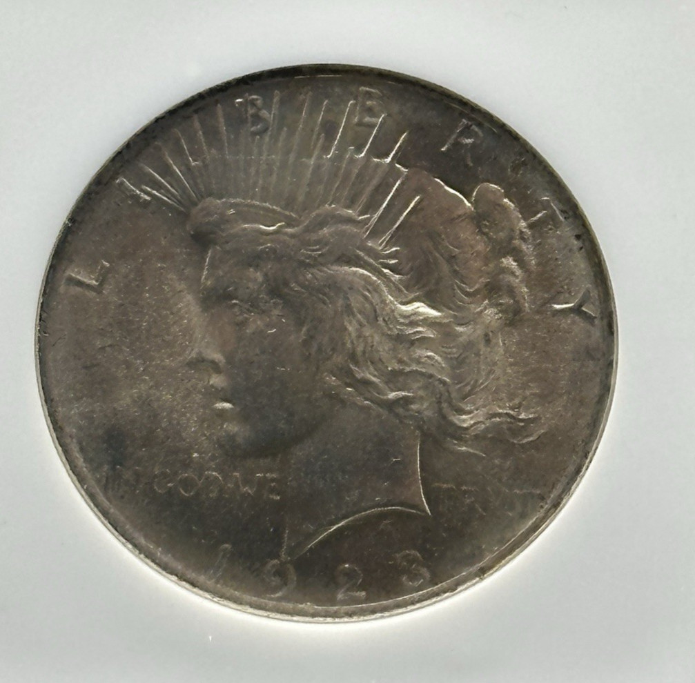 NGC MS 60 1923 Peace Dollar Sample Slab *SC