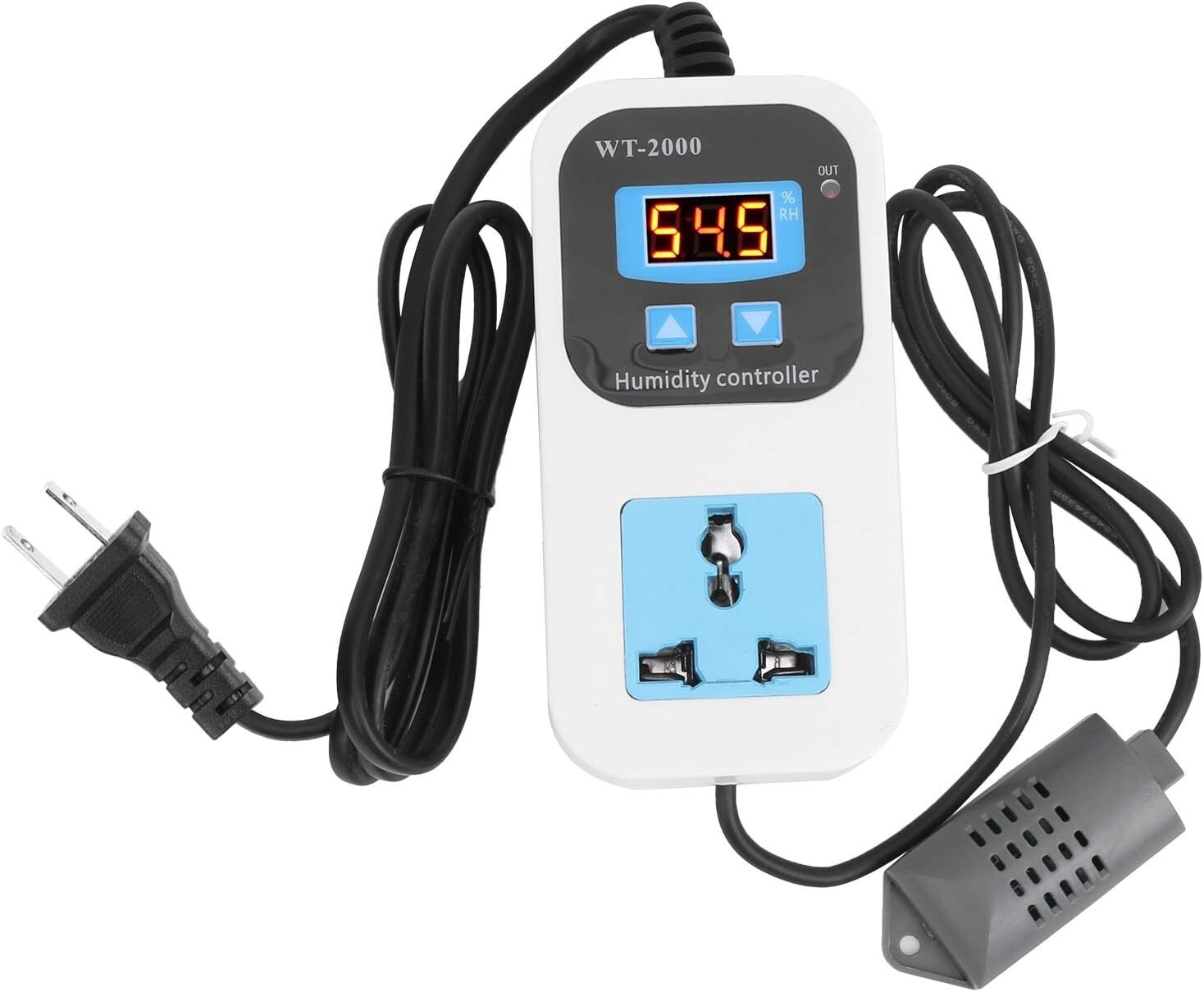 Digital Humidity Controller Humidify Switch Socket 0%~99%RH WT2000 Accessory ♢