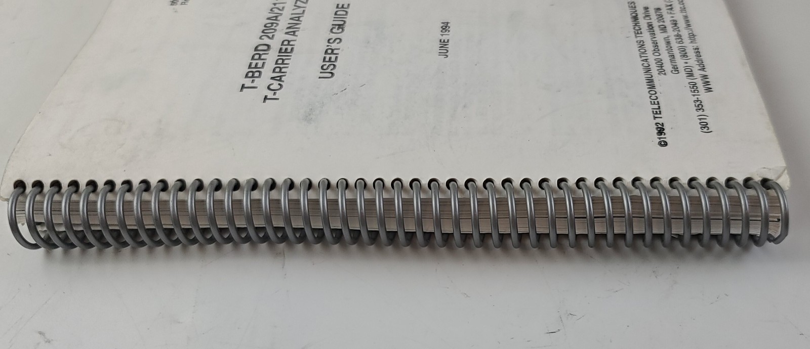 T-Berd 209A 211 analyzer Users Guide