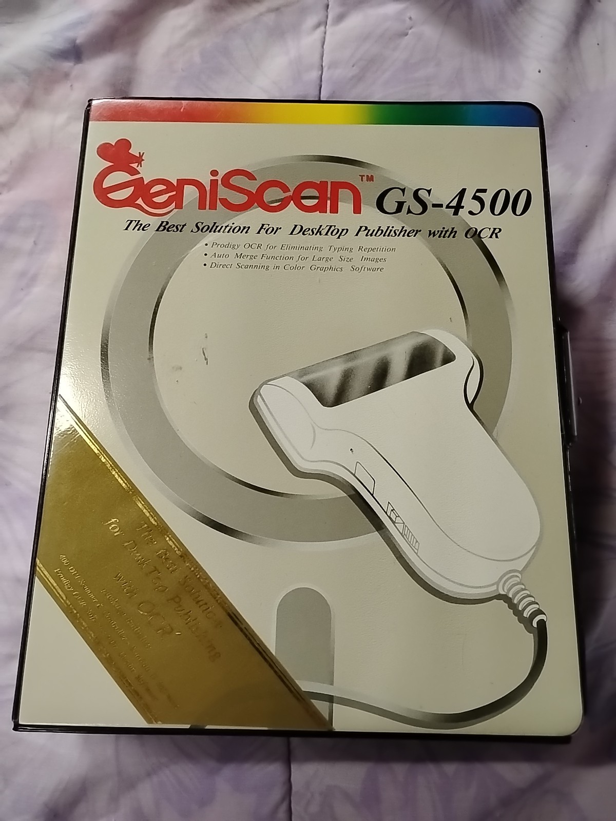Genius GeniScan GS-4500 ISA Card Scanner, Manuals. No Floppy (1989) Complete